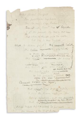 (GARFIELD ASSASSINATION.) Group of 19 manuscripts relating to the assassin Charles Guiteau, his trial and his execution.